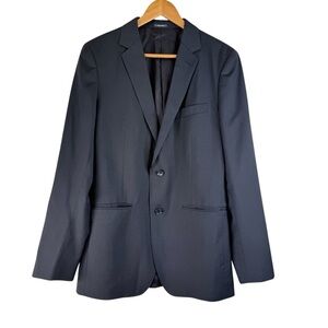 Bonobos Blazer Mens 40L Navy Wool Slim Fit Two Button Notch Lapel Marzotto